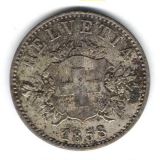 20 Rappen 1858 - sehr schön+